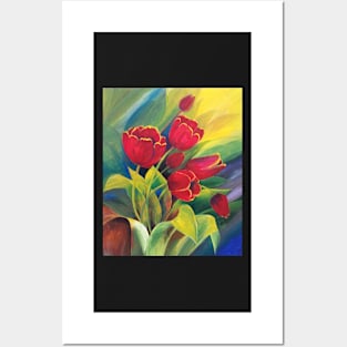 Blooming Tulips Posters and Art